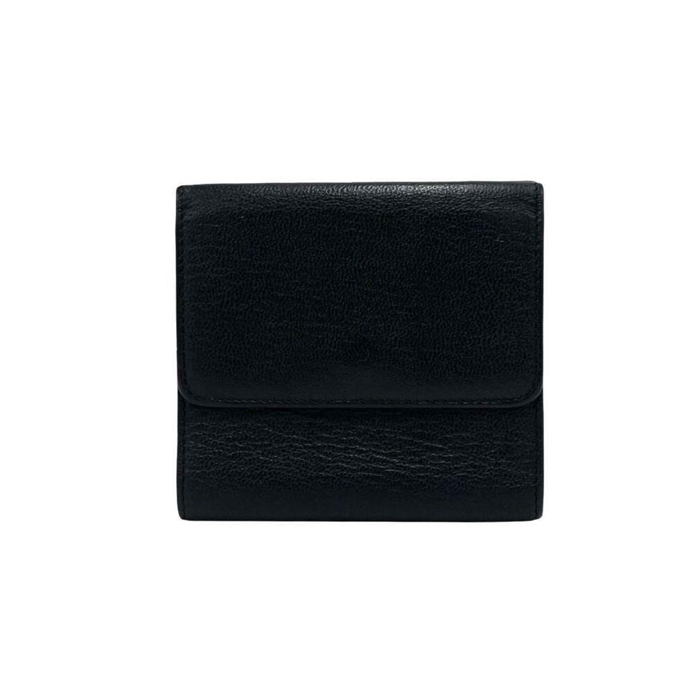 CHANEL Coco Mark Leather Tri-fold Wallet, Genuine Leather, Double Snap Closur... - Picture 2 of 10
